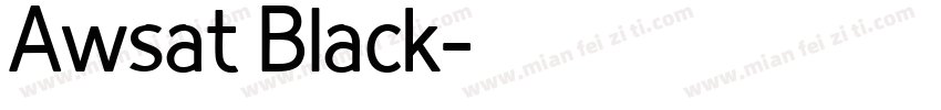 Awsat Black字体转换